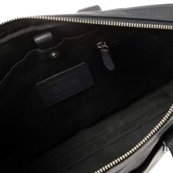Coach Dark Blue Pebbled Leather Hamilton Laptop Bag