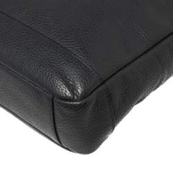 Coach Dark Blue Pebbled Leather Hamilton Laptop Bag