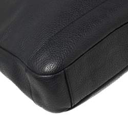 Coach Dark Blue Pebbled Leather Hamilton Laptop Bag