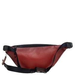 Coach Tri Color Signature Coated Canvas and Leather Warren Belt Bag