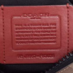 Coach Tri Color Signature Coated Canvas and Leather Warren Belt Bag
