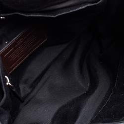 Coach Brown Signature Embossed Leather Charles Messenger Bag