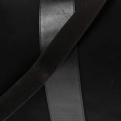 Coach Black Nylon and Leather Trim Large Messenger Bag