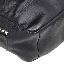 Coach Black Leather And Mesh Charles Slim Backpack