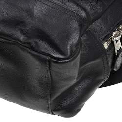 Coach Black Leather And Mesh Charles Slim Backpack