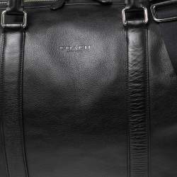 Coach Black Leather Voyager Duffel Bag