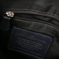 Coach Navy Blue Leather Messenger Bag 