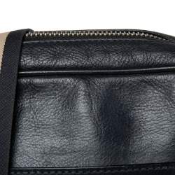 Coach Navy Blue Leather Messenger Bag 