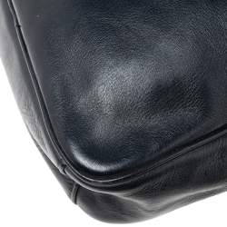 Coach Navy Blue Leather Messenger Bag 
