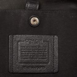 Coach Black Leather and Mesh Metropolitan Sling Backpack