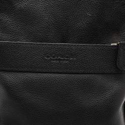Coach Black Leather and Mesh Metropolitan Sling Backpack
