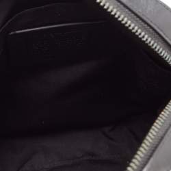 Coach Black/Grey Signature Coated Canvas and Leather Houston Flight Messenger Bag