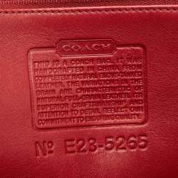 Coach Red Leather Lexington Briefcase Bag