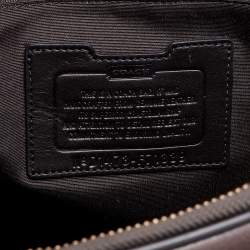 Coach Two Tone Dark Brown Leather Commuter Briefcase 