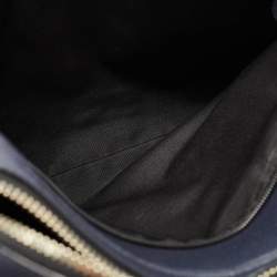Coach Dark Blue Leather Perry Slim Laptop Bag