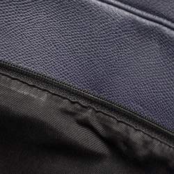 Coach Dark Blue Leather Perry Slim Laptop Bag