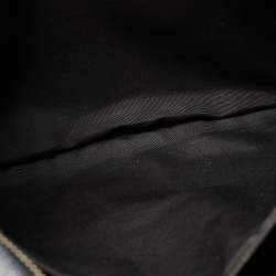 Coach Dark Blue Leather Perry Slim Laptop Bag