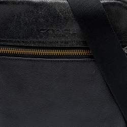Coach Black Leather Messenger Bag