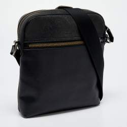Coach Black Leather Messenger Bag