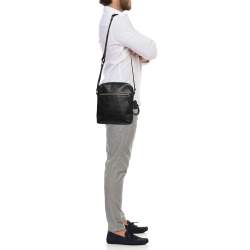 Coach Black Leather Messenger Bag