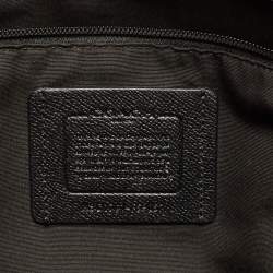 Coach Black Leather Perry Slim Laptop Bag