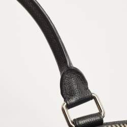 Coach Black Leather Perry Slim Laptop Bag