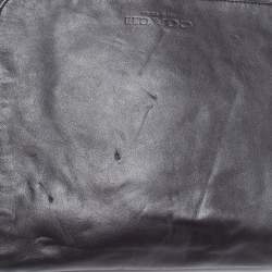 Coach Black/Brown Signature Coated Canvas and Leather Charles Messenger Bag