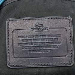 Coach Two Tone Blue Leather Sling Bag
