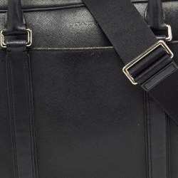 Coach Black Leather Metropolitan Briefcase/Laptop Bag
