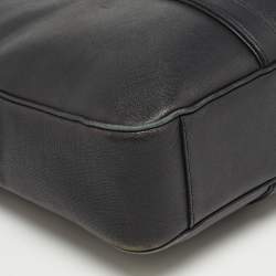 Coach Black Leather Metropolitan Briefcase/Laptop Bag