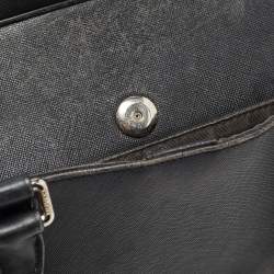 Coach Black Leather Metropolitan Briefcase/Laptop Bag