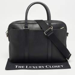Coach Black Leather Metropolitan Briefcase/Laptop Bag