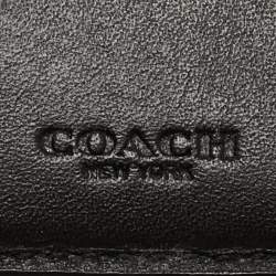 Coach Black Signature Embossed Leather Bifold Wallet