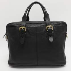 Pre Owned Cole Haan Black Leather Briefcases