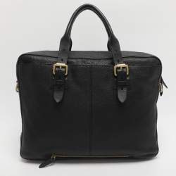 Pre Owned Cole Haan Black Leather Briefcases