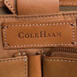 Cole Haan Brown Canvas Messenger Bag