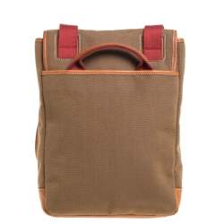 Cole Haan Brown Canvas Messenger Bag