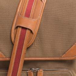 Cole Haan Brown Canvas Messenger Bag