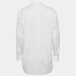 Comme des Garcons Play White Cotton Heart Applique Shirt L