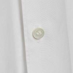 Comme des Garcons Play White Cotton Heart Applique Shirt L