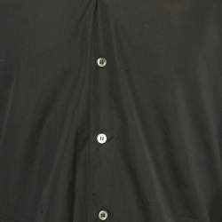 Comme des Garcons Black Cotton Heart Applique Detail Shirt S