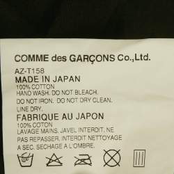 Comme des Garcons Black Printed Jersey T-Shirt L