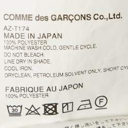 Comme des Garcons Blue Heart Applique Jersey Hoodie S