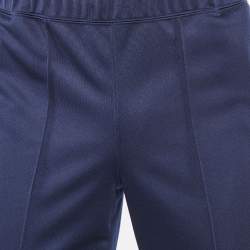 Pre Owned Comme des Garçons Shirt Blue Jersey Striped Track Pants S