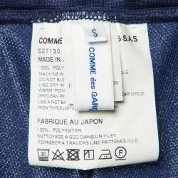 Pre Owned Comme des Garçons Shirt Blue Jersey Striped Track Pants S