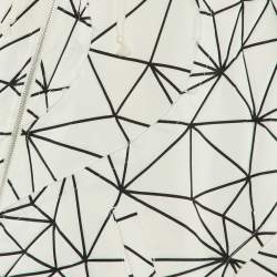 Pre Owned Comme des Garcons Homme Plus White Geometric Crepe Jacket M