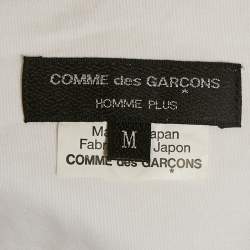 مملوكة مسبقًا Comme des Garcons White Cotton Frilled Shirt M