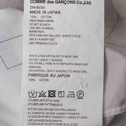 مملوكة مسبقًا Comme des Garcons White Patch Work Cotton Shirt S