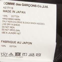 Pre Owned Comme des Garçons PLAY Black Heart Graphic Jersey T-Shirt XL