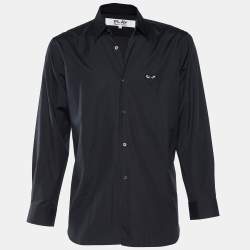 Comme des Garçons Play Black Heart Applique Shirt L